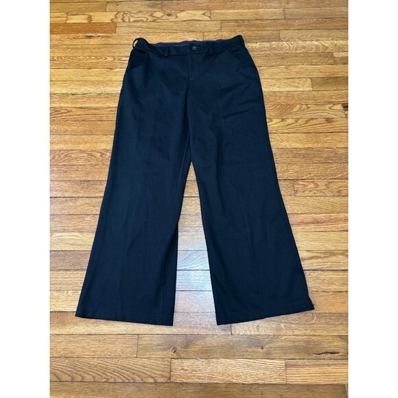 Duluth Trading Co Women’s Pants Sz 12 Black Stretch Cotton Bootcut Workwear - Picture 1 of 5